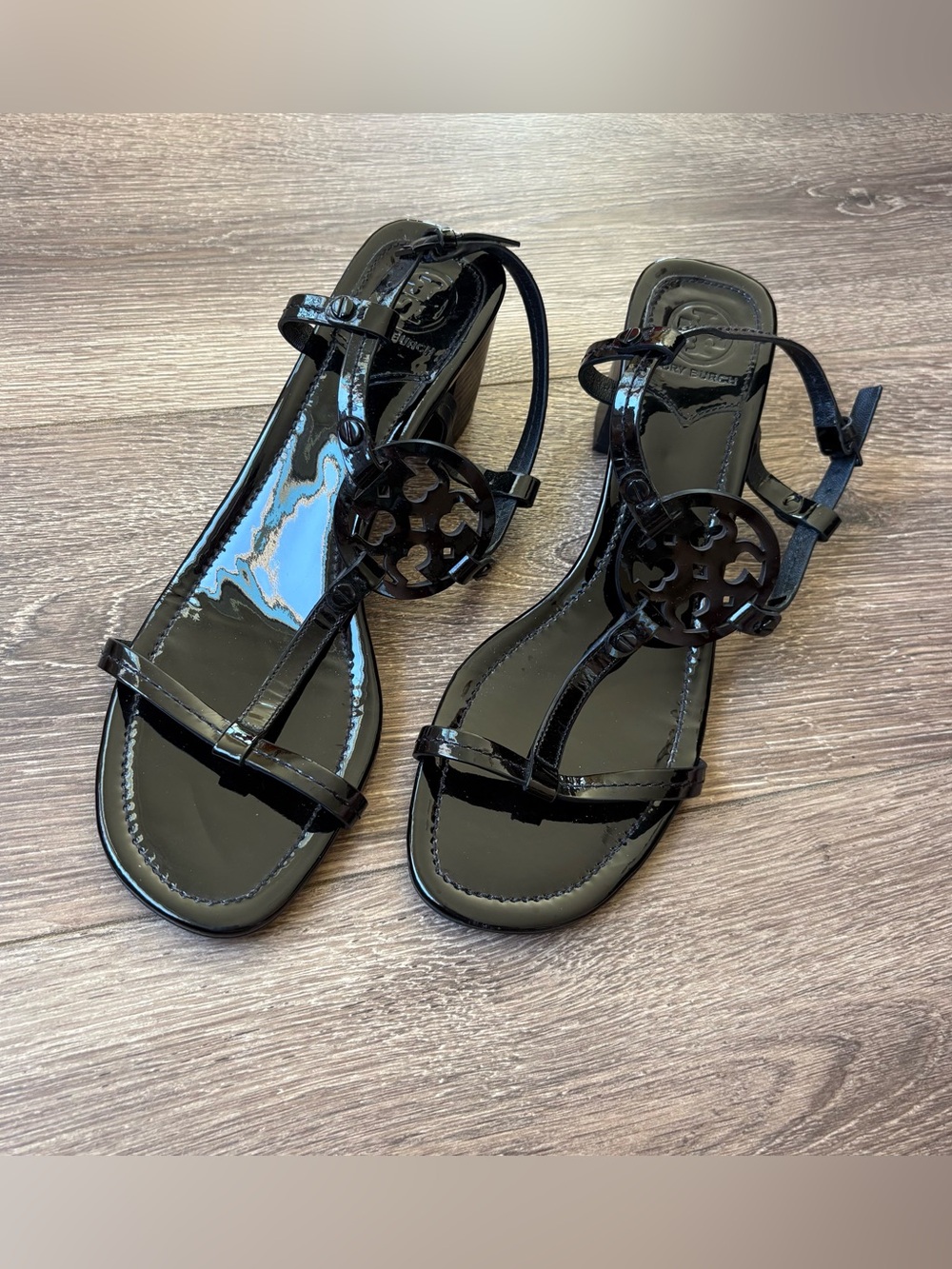 Tory Burch Miller Heeled Sandal Black 9